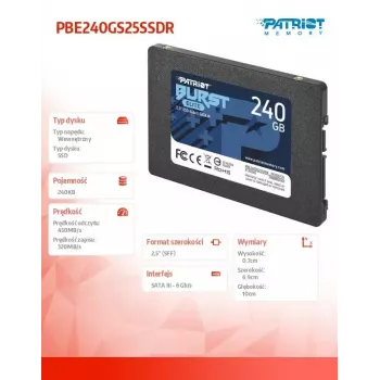 Patriot SSD Burst Elite 240GB SATA III 2.5 inch