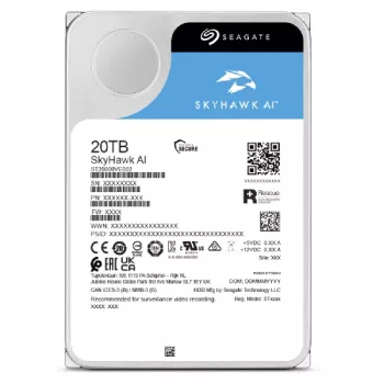 Seagate SkyHawk AI 20 TB vidinis kietasis diskas 7200 RPM 512 MB 3.5 colio SATA III