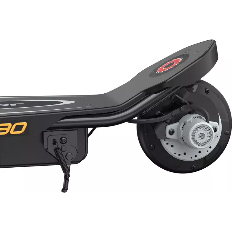 Elektrinis paspirtukas Razor Power Core E90 – 12 V švino akumuliatorius, 16 km/h, plieninis rėmas, kieti ratai, apkrova 54 kg