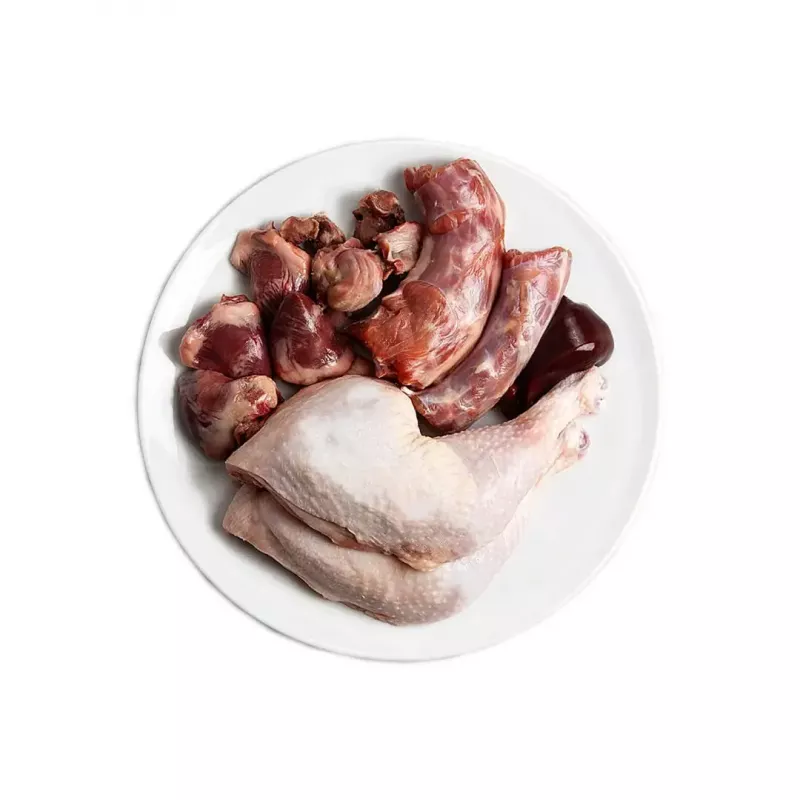 Šlapias ėdalas katėms 3coty Chicken with Goose 80 g skardinė – pilnavertis suaugusių kačių ėdalas, 19 % baltymų, 12 % riebalų