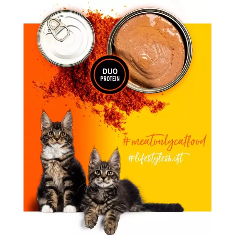 Šlapias kačių ėdalas 3coty Vištiena su kriliais kačiukams, 80 g, pilnavertis pašaras, be cukraus, be glitimo ir be sojos