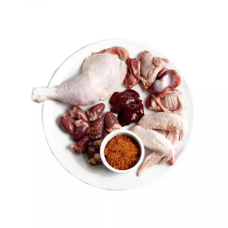 Šlapias kačių ėdalas 3coty Vištiena su kriliais kačiukams, 80 g, pilnavertis pašaras, be cukraus, be glitimo ir be sojos