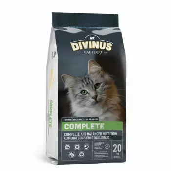 Sausas kačių ėdalas DIVINUS Cat Complete 20 kg – suaugusių kačių palaikymo dieta, vištiena, 30% baltymų, 12% riebalų