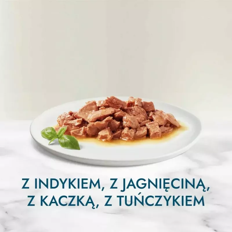 Šlapias kačių ėdalas Purina Nestlé GOURMET Perle Mini filė padaže, pakeliai 60 x 85 g, suaugusioms katėms, 80% drėgmės