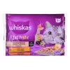 Šlapias kačių ėdalas Whiskas 85 g maišelis, suaugusioms katėms, 4 x 85 g, vištienos/ėrienos skonio, drėgnumas 83,5%, baltymai 7%