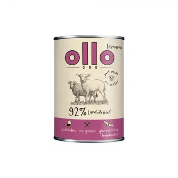 Šlapias šunų ėdalas OLLO Umami Aviena ir Jautiena 850 g – suaugusiems, be grūdų, glitimo ir sojos