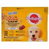 Šlapias šunų ėdalas Pedigree Junior Selection Mix 12×100 g — ėdalas šuniukams, 12 paketėlių (100 g), drėgnumas 80,5%, baltymai 8,5%, riebalai 6%
