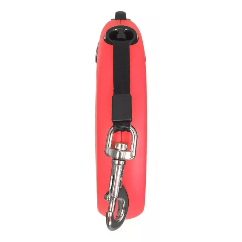 Ištempiamas šuns pavadėlis Flexi New Classic 5 m, juoda nailono juosta, didelėms veislėms iki 50 kg
