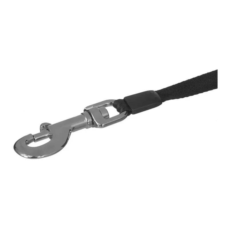 Ištempiamas šuns pavadėlis Flexi New Classic 5 m, juoda nailono juosta, didelėms veislėms iki 50 kg