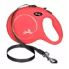 Ištempiamas šuns pavadėlis Flexi New Classic 5 m, juoda nailono juosta, didelėms veislėms iki 50 kg
