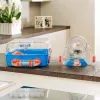 Narvelis žiurkėnams FERPLAST Combi 2, mėlynas permatomas, 795×295×263 mm, technopolimeras