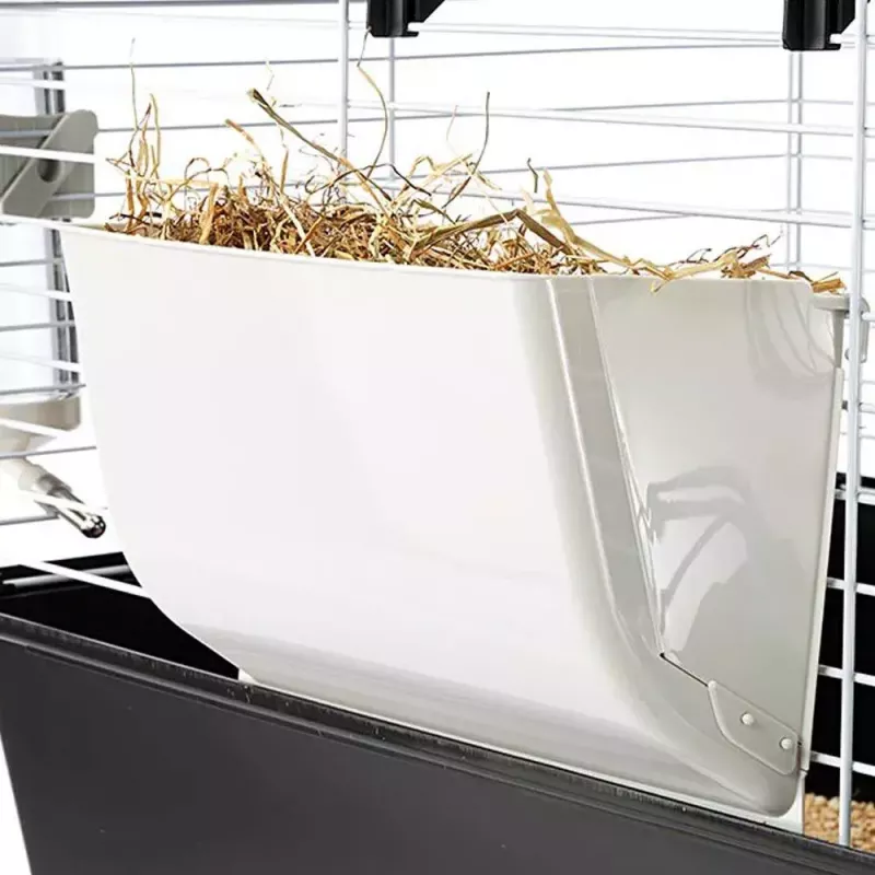 Narvas jūrų kiaulytėms FERPLAST Casita 80 780×480×500 mm, metalas ir plastikas, pilka/juoda-balta