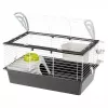 Narvas jūrų kiaulytėms FERPLAST Casita 80 780×480×500 mm, metalas ir plastikas, pilka/juoda-balta