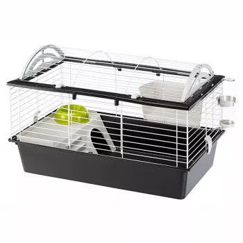 Narvas jūrų kiaulytėms FERPLAST Casita 80 780×480×500 mm, metalas ir plastikas, pilka/juoda-balta