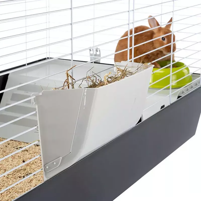 Narvas FERPLAST Casita 120 triušiams ir jūrų kiaulytėms, metalas/plastikas, 1190×580×600 mm, baltas/taupe