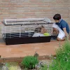 Narvas FERPLAST Casita 120 triušiams ir jūrų kiaulytėms, metalas/plastikas, 1190×580×600 mm, baltas/taupe