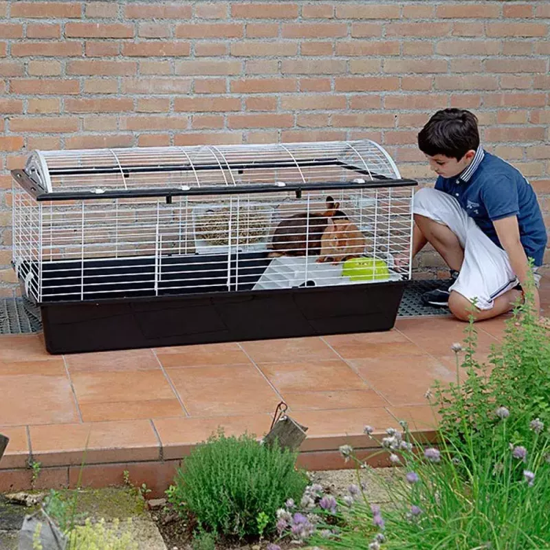 Narvas FERPLAST Casita 120 triušiams ir jūrų kiaulytėms, metalas/plastikas, 1190×580×600 mm, baltas/taupe