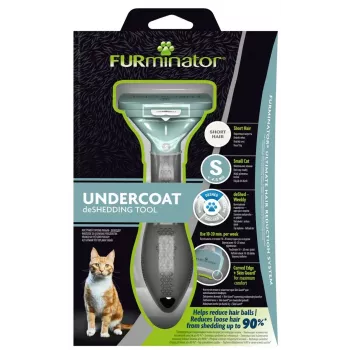 FURminator FUR151296 katės šepetys – mažas, ilgaplaukių mažų veislių katėms, juodas, 200 g