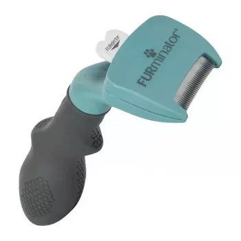 FURminator FUR151296 katės šepetys – mažas, ilgaplaukių mažų veislių katėms, juodas, 200 g