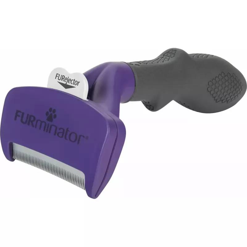 FURminator M/L šalinimo įrankis trumpaplaukėms katėms su ergonomiška rankena ir nerūdijančio plieno briauna, 270 g