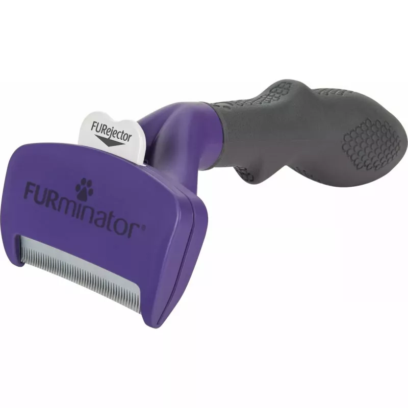 FURminator M/L šalinimo įrankis trumpaplaukėms katėms su ergonomiška rankena ir nerūdijančio plieno briauna, 270 g