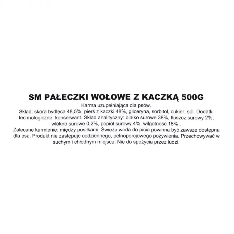 Šunų skanėstas MACED Duck Skewer 500 g – antis skonio kramtomas dresūros užkandis