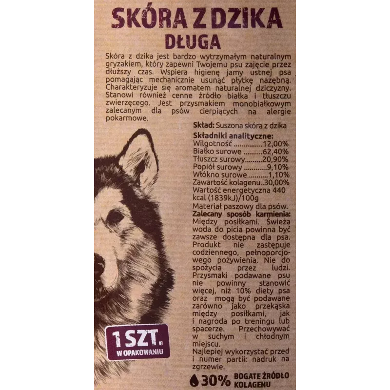 Kramtomas žaislas šunims MACED Šerno oda 45 cm