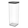 Rotho 1160608080 talpykla pašarams 2 L juoda permatoma, 100×100×285 mm, technopolimeras