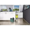 Rotho Albula stačiakampis plastikinis atliekų konteineris 6 l, iš perdirbto plastiko, tamsiai žalias, su kabyklos anga