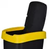 Trijų sekcijų atliekų rūšiuotuvas rotho Twist 3 × 25 L (technopolimeras, juoda, 252×333×476 mm)