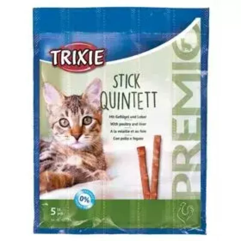 Papildomi mėsiški skanėstai katėms Trixie 42723, kalakutienos skonio, 25 g paketėlis, pakuotė po 5 vnt., baltymų 33,5%, riebalų 20%