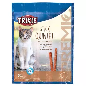 Papildomi mėsiški skanėstai katėms Trixie 42723, kalakutienos skonio, 25 g paketėlis, pakuotė po 5 vnt., baltymų 33,5%, riebalų 20%