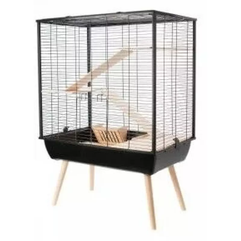 Narvas ZOLUX Neo Cozy Large graužikams H80 juodas – metalinis ir plastikinis narvas žiurkėms bei pelėms, H 80 cm, W 78 cm, D 48 cm