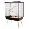 Narvas ZOLUX Neo Cozy Large graužikams H80 juodas – metalinis ir plastikinis narvas žiurkėms bei pelėms, H 80 cm, W 78 cm, D 48 cm