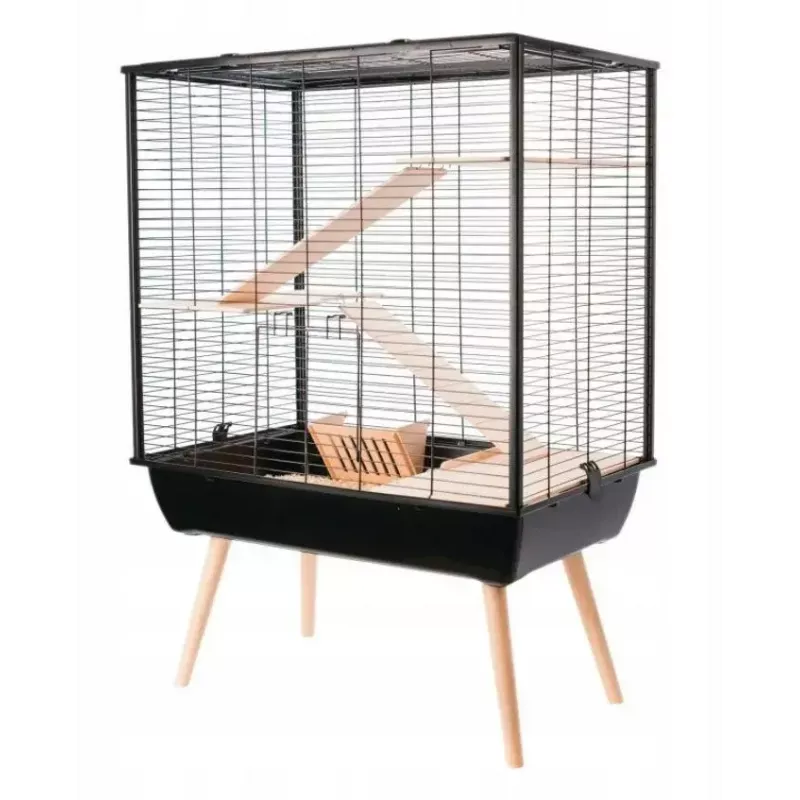 Narvas ZOLUX Neo Cozy Large graužikams H80 juodas – metalinis ir plastikinis narvas žiurkėms bei pelėms, H 80 cm, W 78 cm, D 48 cm