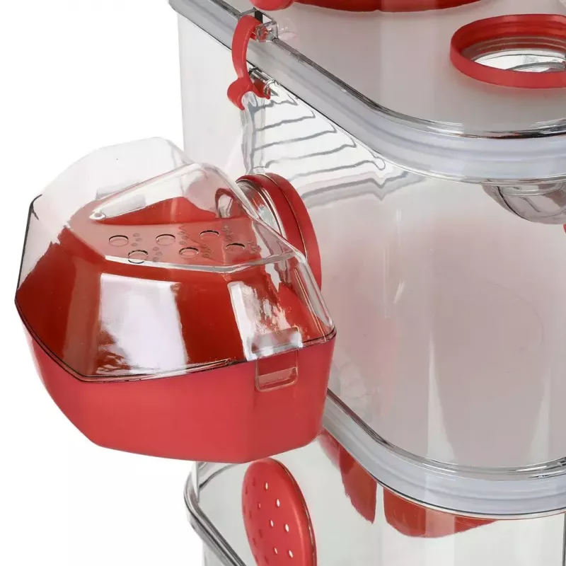 Narvelis graužikams ZOLUX Rody3 Trio – metalinis/plastikinis, 410×270×530 mm, 3 kg, su bėgimo ratuku