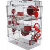Narvelis graužikams ZOLUX Rody3 Trio – metalinis/plastikinis, 410×270×530 mm, 3 kg, su bėgimo ratuku