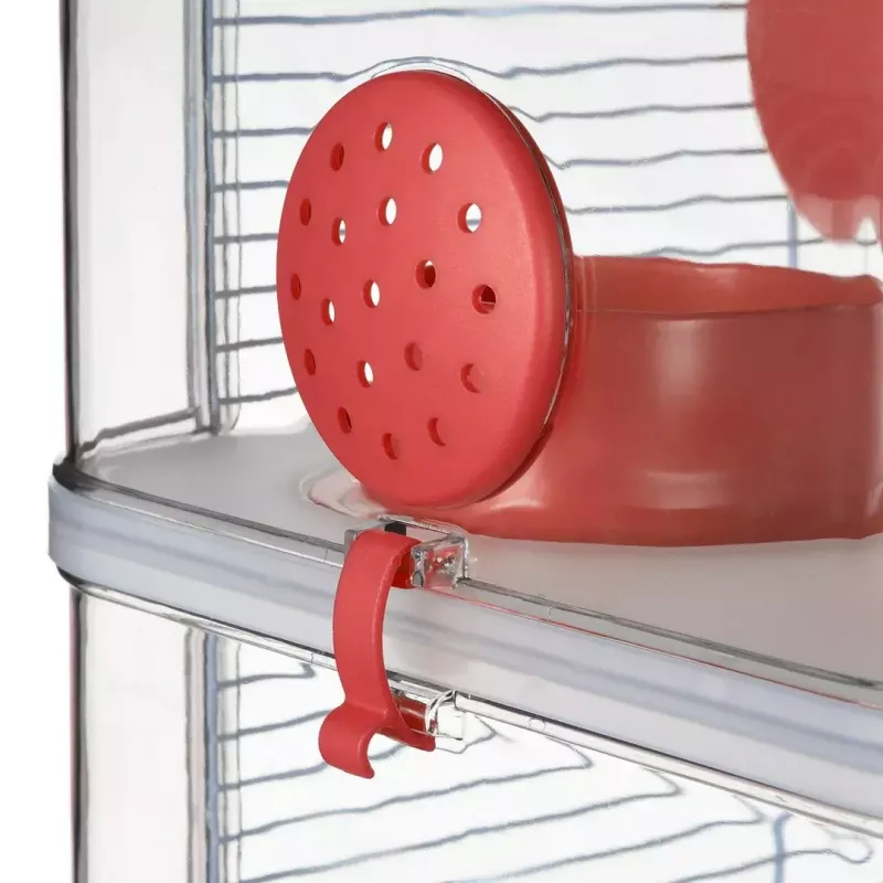 Narvelis graužikams ZOLUX Rody3 Trio – metalinis/plastikinis, 410×270×530 mm, 3 kg, su bėgimo ratuku