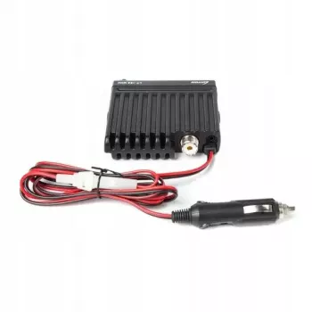Automobilinis CB radijas Luiton LT-198, 40 AM/FM kanalų, 4 W, 12–24 V, juodas, su cigarečių žiebtuvėlio kištuku