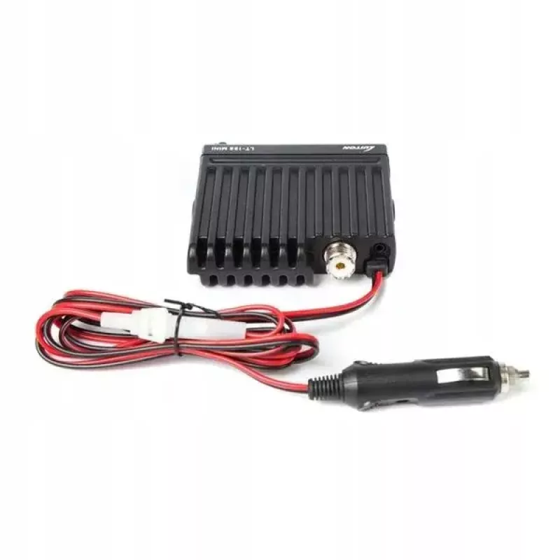 Automobilinis CB radijas Luiton LT-198, 40 AM/FM kanalų, 4 W, 12–24 V, juodas, su cigarečių žiebtuvėlio kištuku