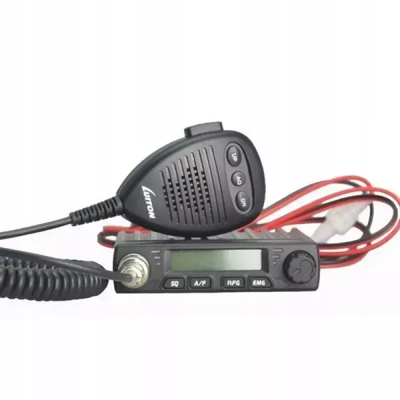 Automobilinis CB radijas Luiton LT-198, 40 AM/FM kanalų, 4 W, 12–24 V, juodas, su cigarečių žiebtuvėlio kištuku