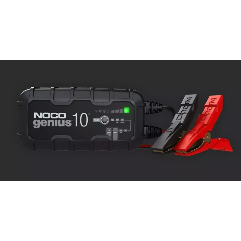 Automatinis baterijų kroviklis NOCO GENIUS10 EU 10 A 6V ir 12V švino rūgšties, Li‑Ion, AGM, Gel akumuliatoriams su priežiūra ir desulfatacija
