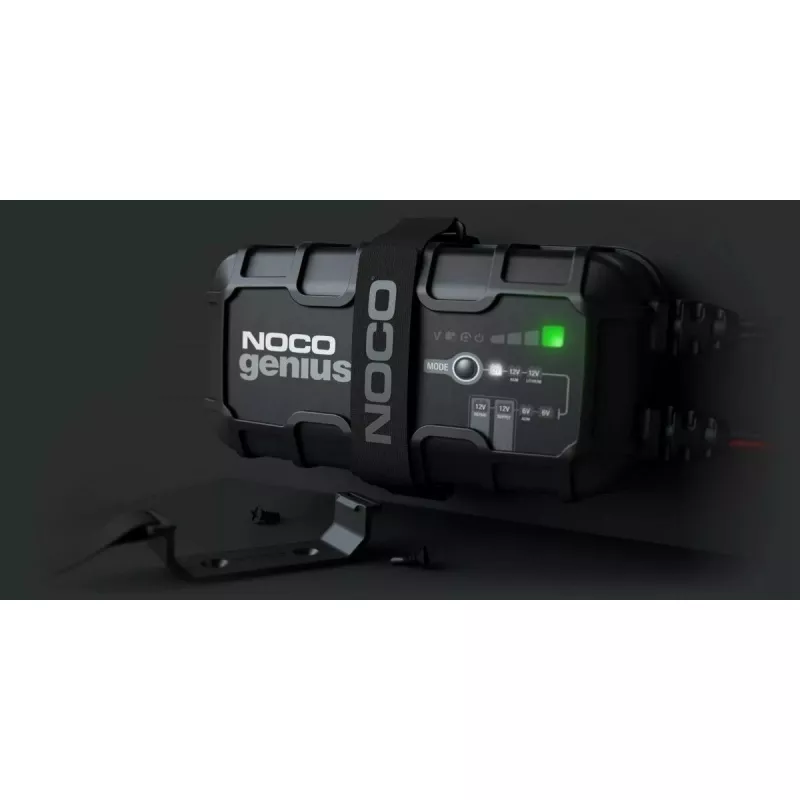 Automatinis baterijų kroviklis NOCO GENIUS10 EU 10 A 6V ir 12V švino rūgšties, Li‑Ion, AGM, Gel akumuliatoriams su priežiūra ir desulfatacija