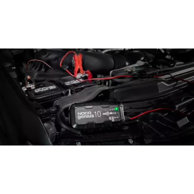 Automatinis baterijų kroviklis NOCO GENIUS10 EU 10 A 6V ir 12V švino rūgšties, Li‑Ion, AGM, Gel akumuliatoriams su priežiūra ir desulfatacija