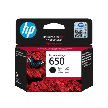 HP 650 Original Advantage juoda kasetė, juoda, 1 vnt., 360 puslapių
