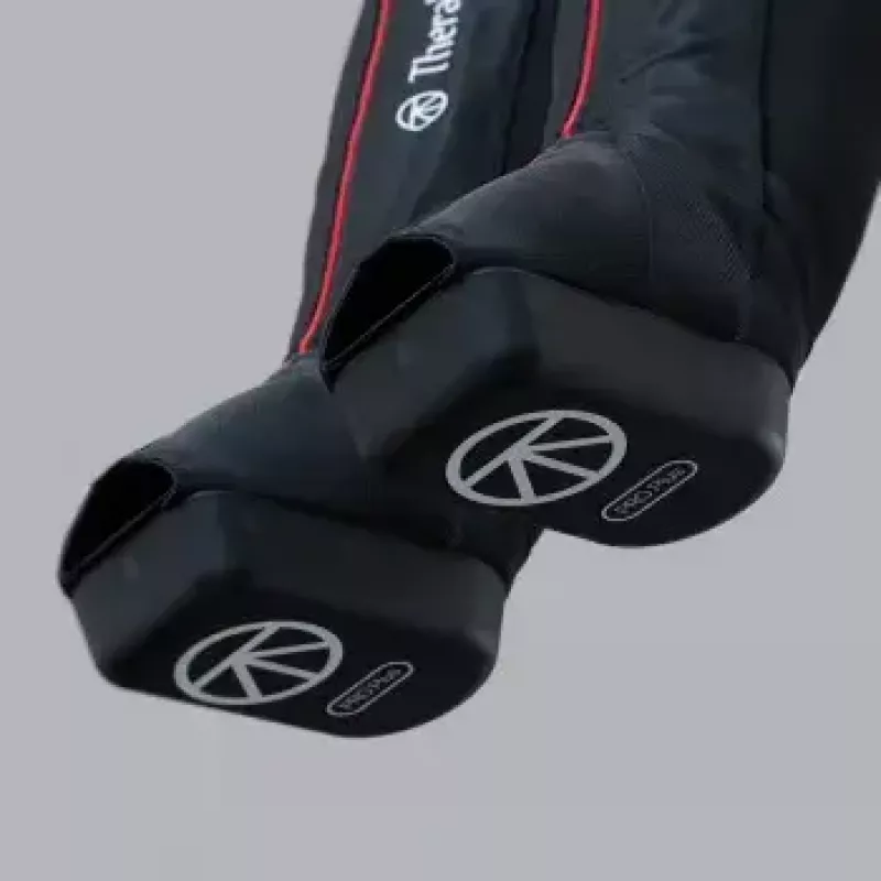 Kompresiniai batai Therabody Recovery Air Jetboots Pro Plus — pilno ilgio, Regular, pneumatiniai 20–100 mmHg, vibracija, LCD, įkraunami