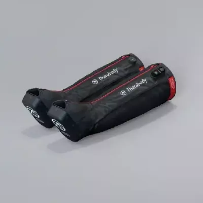 Kompresiniai batai Therabody Recovery Air Jetboots Pro Plus — pilno ilgio, Regular, pneumatiniai 20–100 mmHg, vibracija, LCD, įkraunami