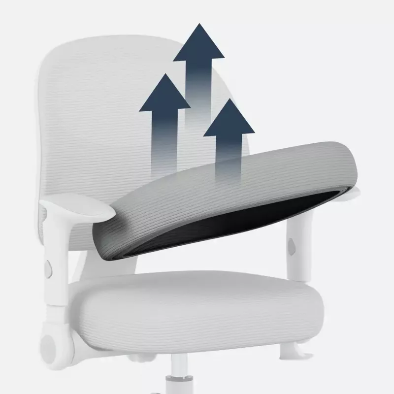 Sukamoji kėdė mark adler Junior 5.0 – ergonominis tinklinis atlošas, putų sėdynė, reguliuojamas aukštis 42–54 cm, pilka
