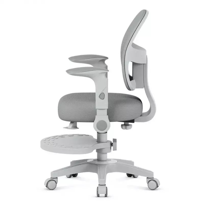Sukamoji kėdė mark adler Junior 5.0 – ergonominis tinklinis atlošas, putų sėdynė, reguliuojamas aukštis 42–54 cm, pilka