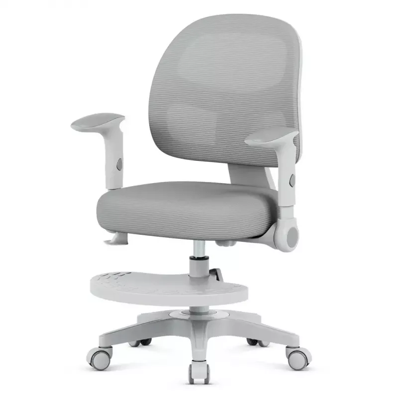 Sukamoji kėdė mark adler Junior 5.0 – ergonominis tinklinis atlošas, putų sėdynė, reguliuojamas aukštis 42–54 cm, pilka